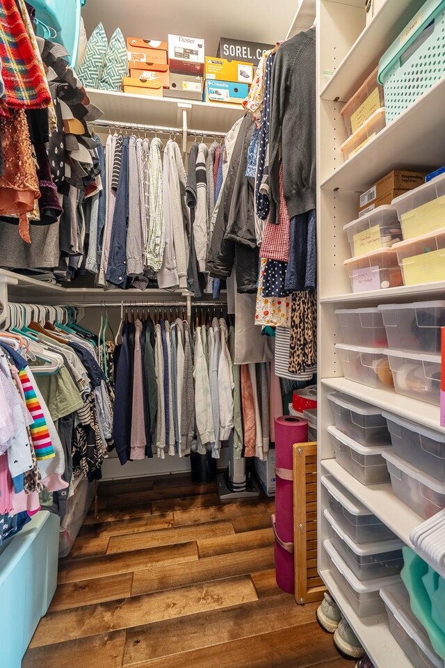 82 Staggs Rd, Ethridge, TN 38456 - walk in closet featuring wood finished floors