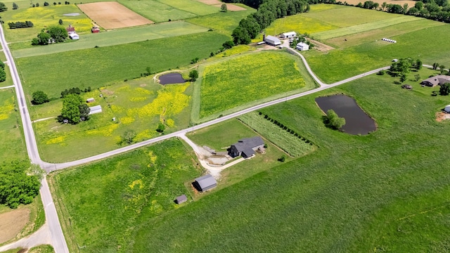 82 Staggs Rd, Ethridge, TN 38456 - aerial view of property and surrounding area with rural landscape