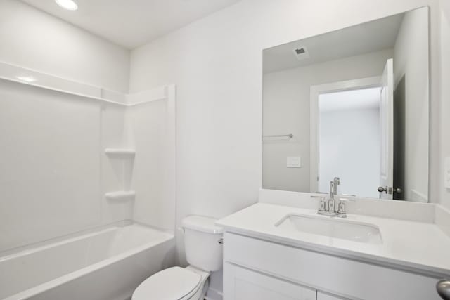 4621 Winslet Dr, Smyrna, TN 37167 - bathroom with toilet, vanity, and bathtub / shower combination