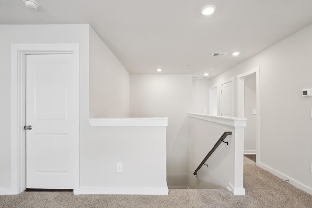 4621 Winslet Dr, Smyrna, TN 37167 - corridor featuring an upstairs landing, carpet, recessed lighting, and baseboards