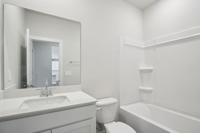4621 Winslet Dr, Smyrna, TN 37167 - bathroom with toilet, vanity, and bathtub / shower combination