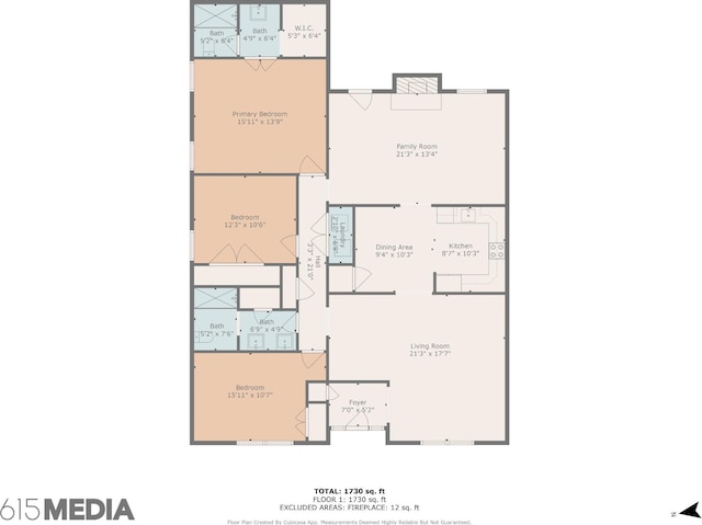 2130 River Chase Dr, Murfreesboro, TN 37128 - room layout