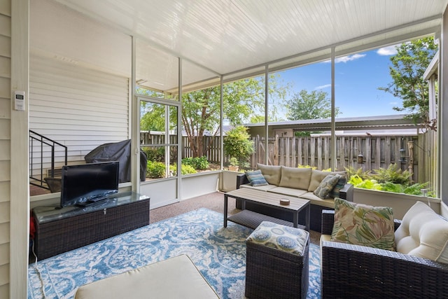 2130 River Chase Dr, Murfreesboro, TN 37128 - sunroom / solarium featuring an outdoor hangout area