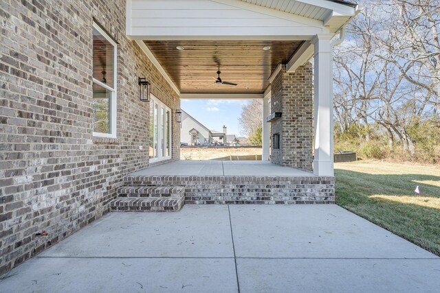 1709 Martha Washington Way, Murfreesboro, TN 37130 - view of patio with a ceiling fan