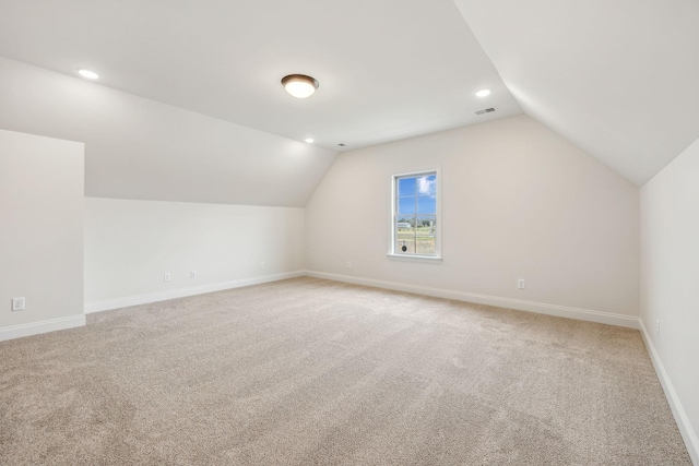 1900 Martha Washington Way, Murfreesboro, TN 37130 - bonus room featuring vaulted ceiling, light colored carpet, baseboards, and recessed lighting