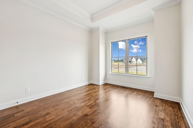 1900 Martha Washington Way, Murfreesboro, TN 37130 - spare room with dark wood finished floors, baseboards, and ornamental molding