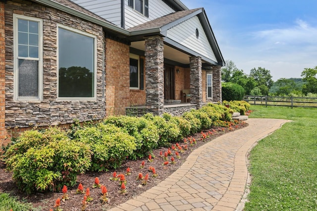 1361 Madison Creek Rd, Goodlettsville, TN 37072 - view of side of home with stone siding