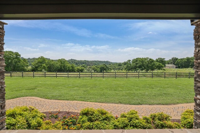 1361 Madison Creek Rd, Goodlettsville, TN 37072 - view of yard with a view of rural / pastoral area and a patio area