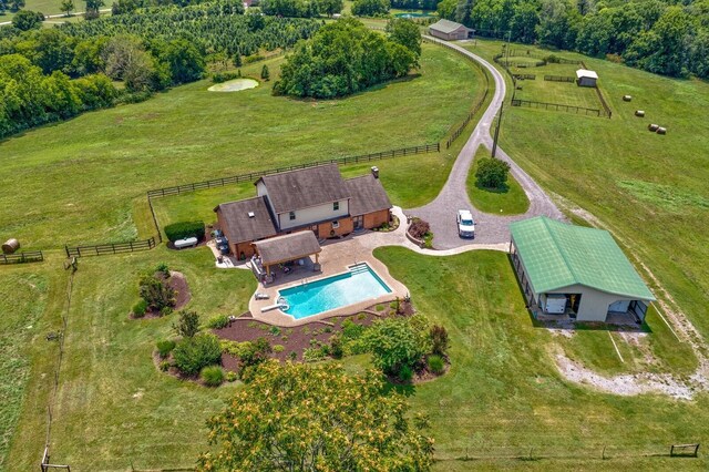 1361 Madison Creek Rd, Goodlettsville, TN 37072 - overview of rural landscape with a pool area