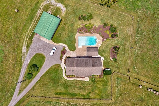 1361 Madison Creek Rd, Goodlettsville, TN 37072 - aerial view of property and surrounding area featuring a pool area