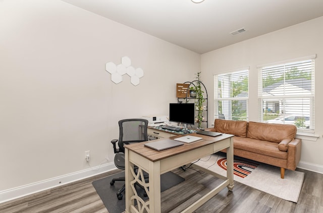 1063 Holland Ridge Way, Lebanon, TN 37090 - office featuring wood finished floors, plenty of natural light, and baseboards