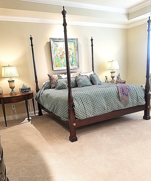 501 Wright Branch Cv, Hermitage, TN 37076 - carpeted bedroom with ornamental molding and baseboards