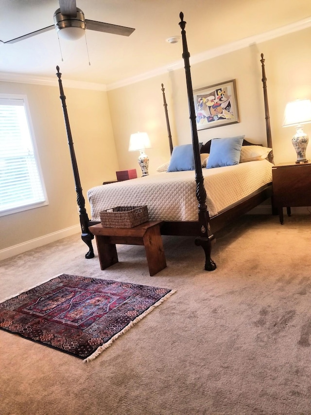 501 Wright Branch Cv, Hermitage, TN 37076 - bedroom with carpet flooring, crown molding, and baseboards