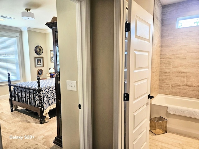 501 Wright Branch Cv, Hermitage, TN 37076 - hall with crown molding and baseboards