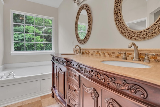 4725 Cape Hope Pass, Hermitage, TN 37076 - full bath featuring plenty of natural light, a garden tub, and double vanity