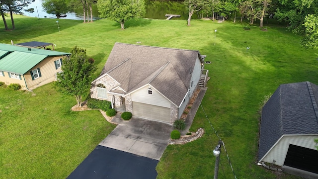 378 Roy Harris Rd, Kuttawa, KY 42055 - aerial view of property and surrounding area with a large body of water