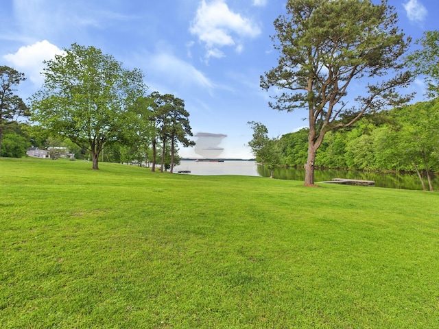 378 Roy Harris Rd, Kuttawa, KY 42055 - view of grassy yard featuring a water view