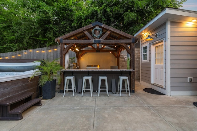 9455 Foothills Ct, Brentwood, TN 37027 - view of patio with a gazebo