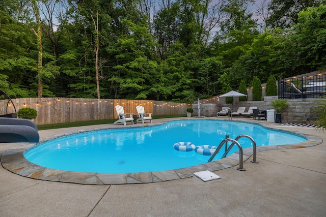 9455 Foothills Ct, Brentwood, TN 37027 - view of pool featuring a patio and a fenced backyard