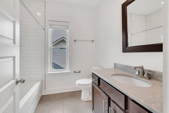 525B Stevenson St, Nashville, TN 37209 - bathroom with tile patterned flooring, toilet, vanity, and baseboards