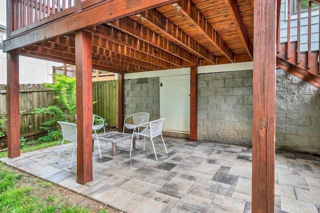 525B Stevenson St, Nashville, TN 37209 - view of patio / terrace featuring a fenced backyard