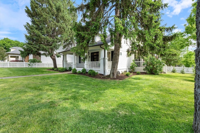 obstructed view of property featuring a porch