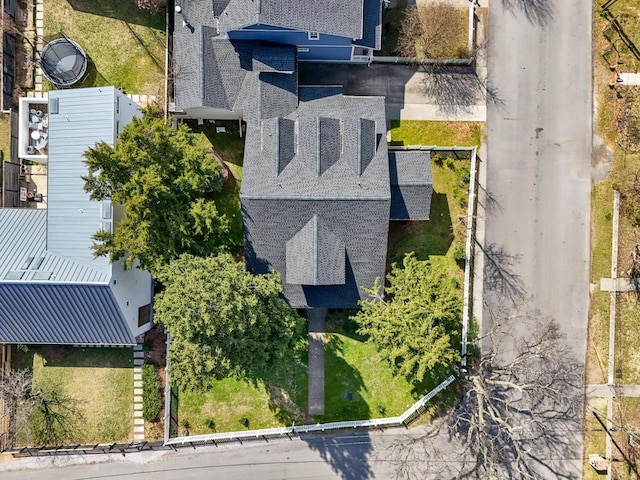 view from above of property