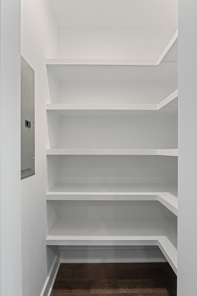storage area with electric panel