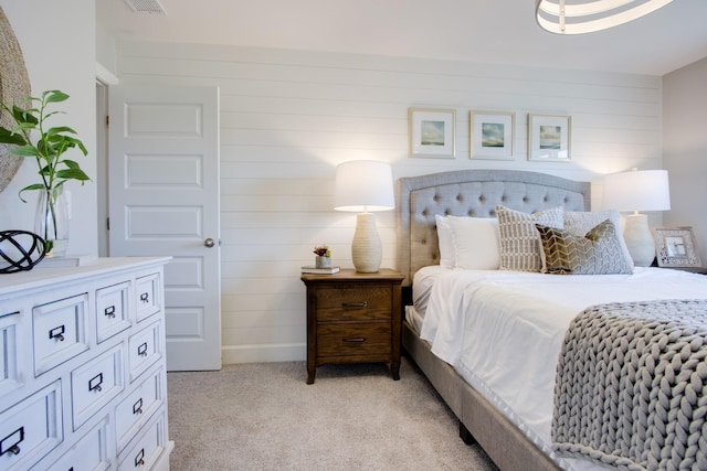 5211 Gladecress Ln, Hermitage, TN 37076 - bedroom featuring wood walls and light carpet