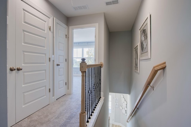 5211 Gladecress Ln, Hermitage, TN 37076 - hall with an upstairs landing and carpet floors