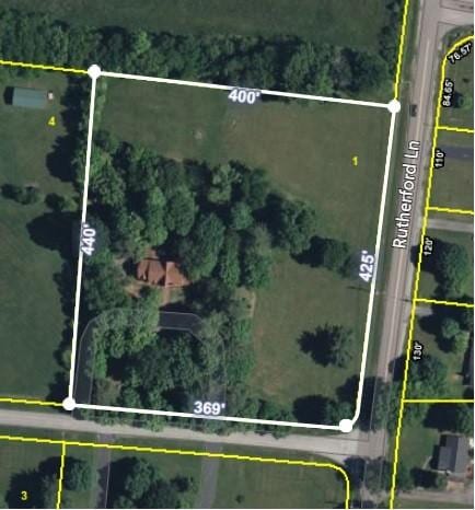 map / location with property boundaries highlighted