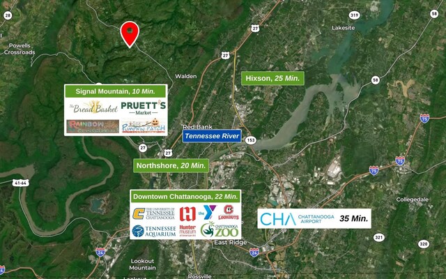 222 Grayson Way, Signal Mountain, TN 37377 - map of property / related area