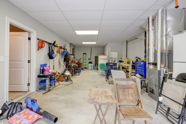 864 S Ridge Trl, Clarksville, TN 37043 - below grade area with a drop ceiling