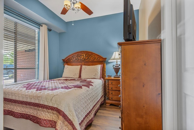 1410 Hurley Dr Unit 103, Sevierville, TN 37862 - bedroom with wood finished floors and ceiling fan