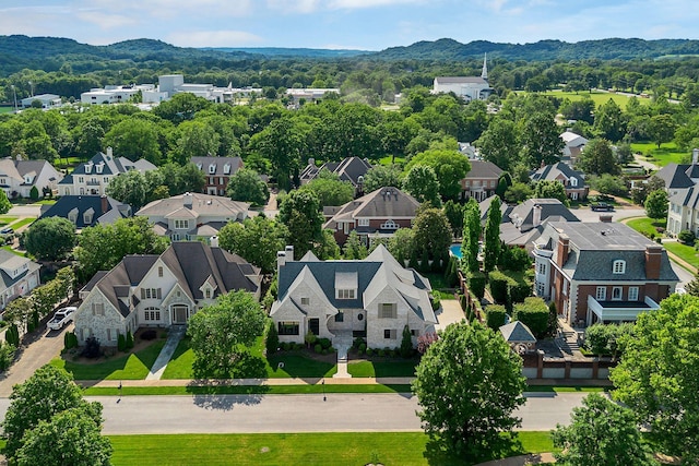 12 Middleton Park Ln, Nashville, TN 37215 - aerial view of residential area with a mountainous background