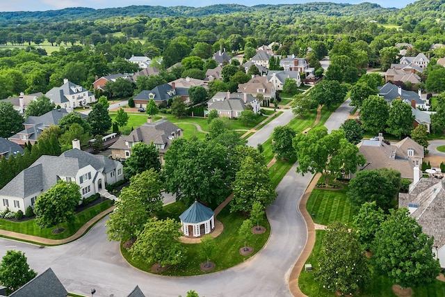 12 Middleton Park Ln, Nashville, TN 37215 - aerial perspective of suburban area featuring a mountainous background