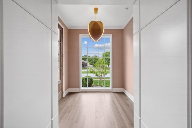 12 Middleton Park Ln, Nashville, TN 37215 - spare room with baseboards, light wood-style floors, and crown molding