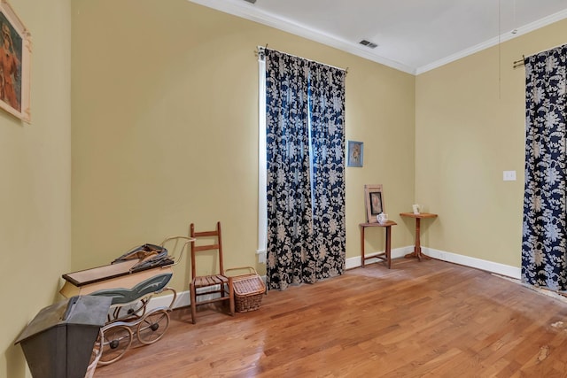 2033 Carters Creek Pike, Franklin, TN 37064 - spare room with wood finished floors, crown molding, and baseboards