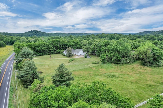 2033 Carters Creek Pike, Franklin, TN 37064 - aerial view of property and surrounding area featuring a heavily wooded area