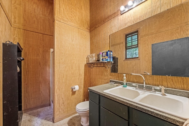 154 Whitetail Ln, Belvidere, TN 37306 - bathroom with toilet, vanity, and tile patterned flooring