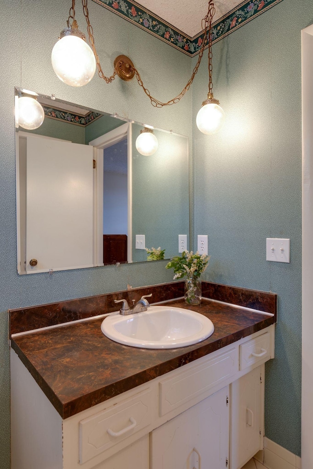 bathroom featuring vanity