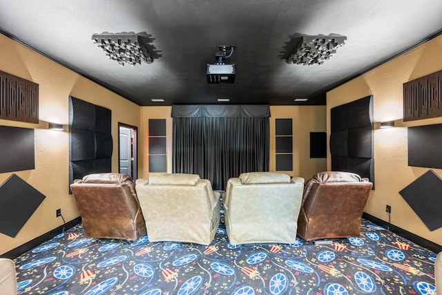 575 Homestead Ln, Henderson, TN 38340 - home theater with baseboards and carpet