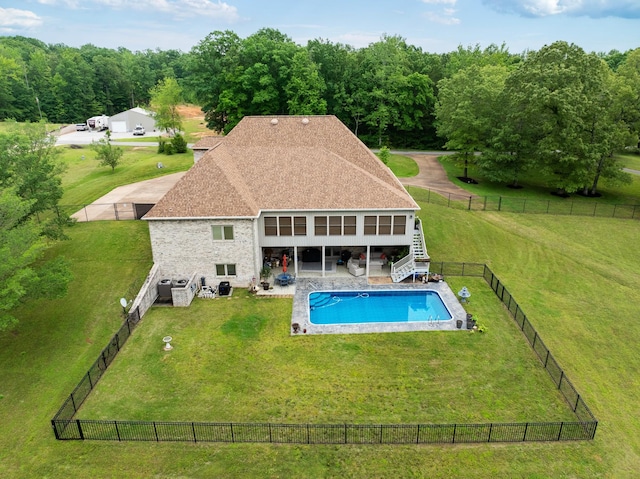 575 Homestead Ln, Henderson, TN 38340 - view of swimming pool with stairs and a patio area