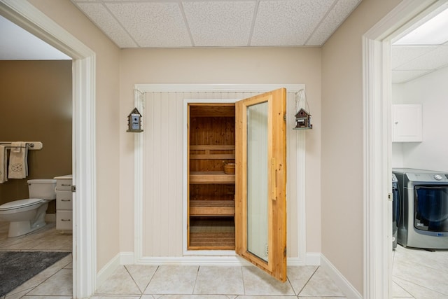 575 Homestead Ln, Henderson, TN 38340 - relaxing sauna / steam room featuring tile patterned floors and baseboards
