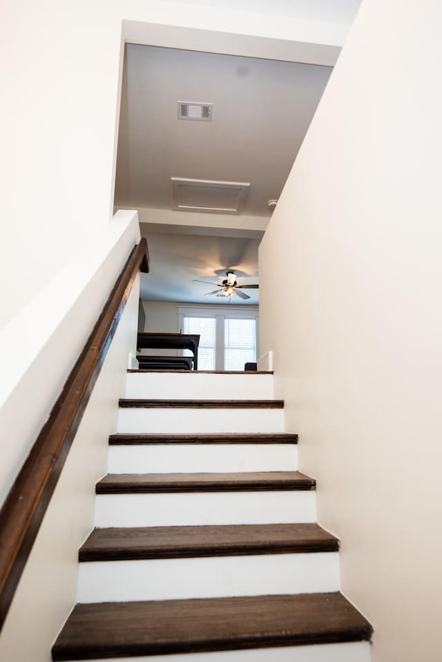 1822 Jefferson St, Nashville, TN 37208 - stairs featuring attic access