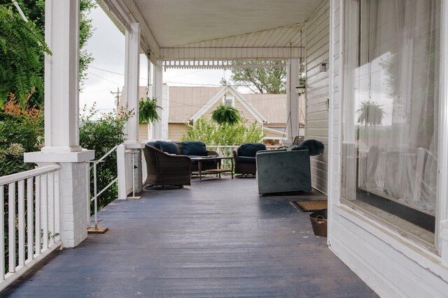 209 Main St, Cumberland City, TN 37050 - view of wooden porch