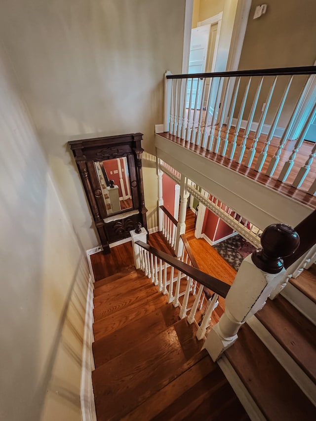 209 Main St, Cumberland City, TN 37050 - stairs with wood-type flooring