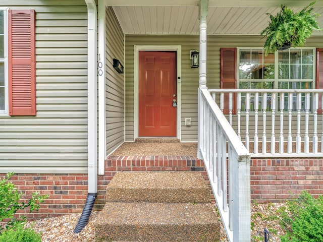 100 Oak Ave, Dickson, TN 37055 - property entrance with a porch