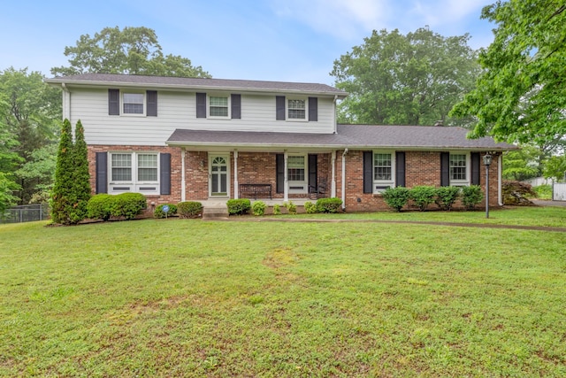 103 Forrest Hills Dr, Dickson, TN 37055 - traditional-style home with brick siding and covered porch