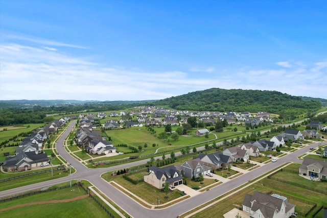 aerial view of residential area
